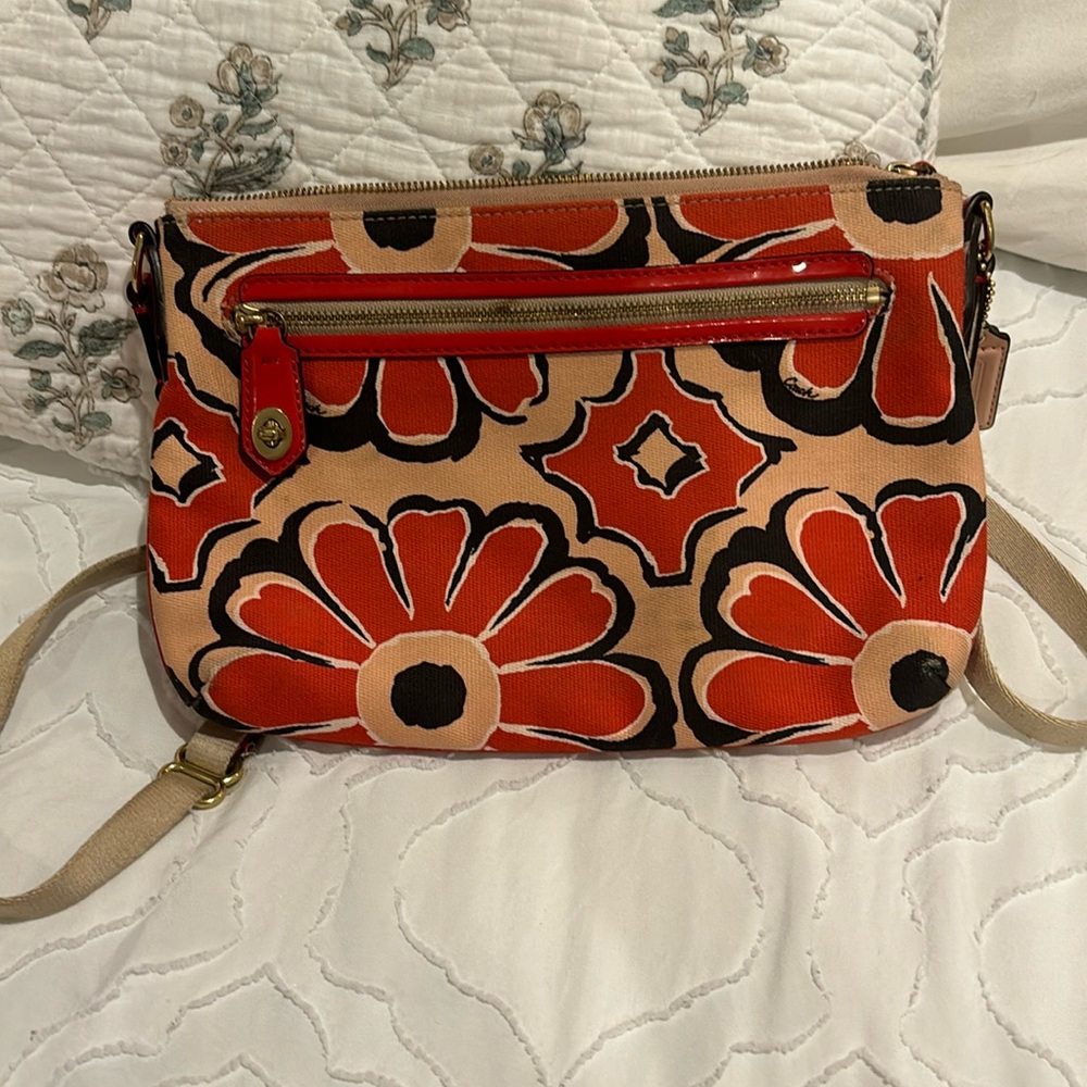 Coach poppy Floral crossbody